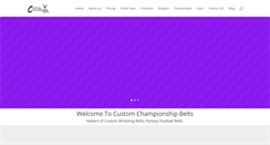 Desktop Screenshot of customchampionshipbelts.com