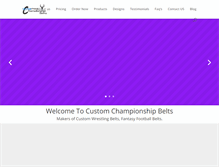 Tablet Screenshot of customchampionshipbelts.com